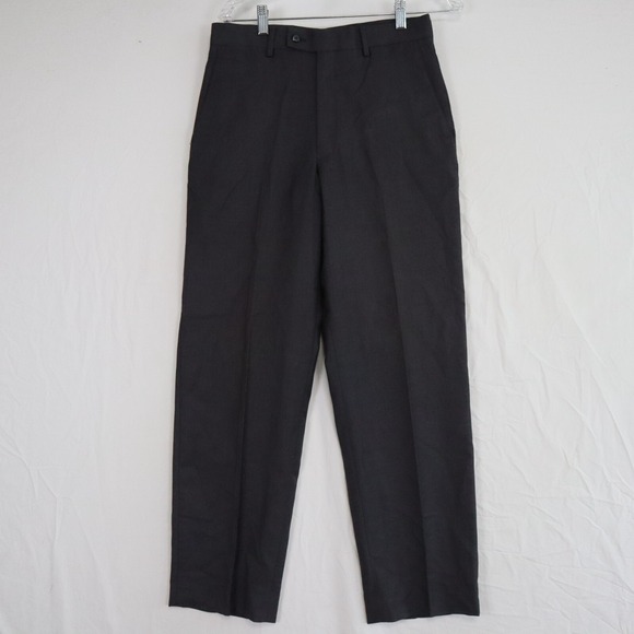 J. Ferrar Other - JF J Ferrar Pants Mens 30x30 Dress‎ Slacks Suit Formal Flat Front Dark Gray